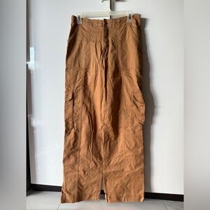 Abercrombie & Fitch Women's High-Waist Brown Cargo Pants